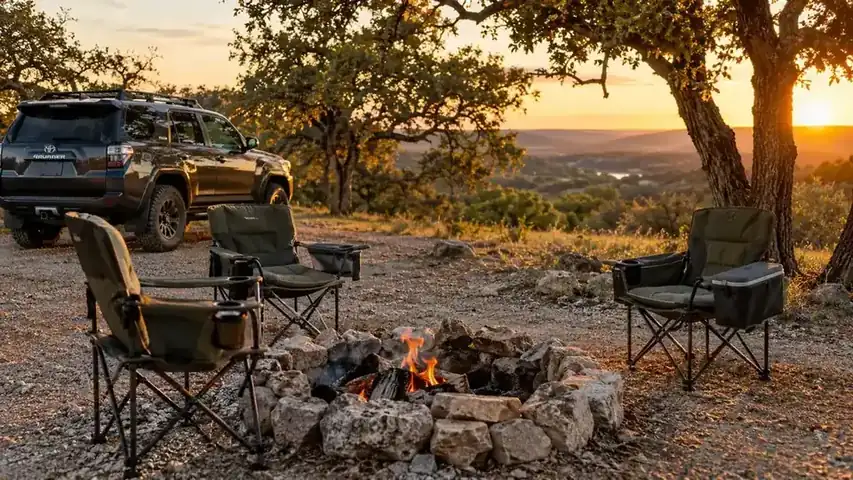 Coleman Camping Chair With 4-Can Cooler Review: A Season of Car Camping in Texas