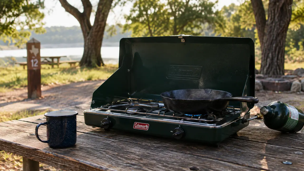 Coleman Triton 2-Burner Stove Review: A Season of Car Camping in Texas