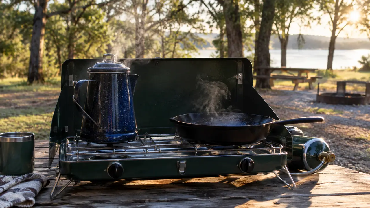 How to Cook a Full Camp Breakfast on a Two-Burner Propane Stove